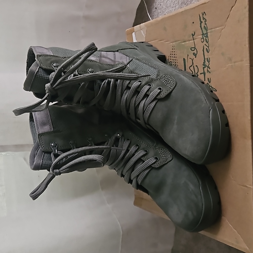 Army green boots